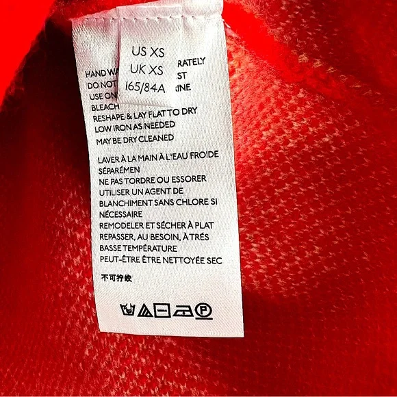 Anthropologie Tinsley Premium Cashmere Intarsia Knit Sweater Size XS Sweaters